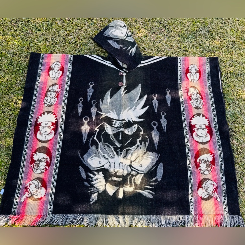Japanese inspired alpaca ponchocho, unisex, one size, lightweight artesian cape